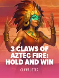 3 claws of aztec fire hold and win slot logo